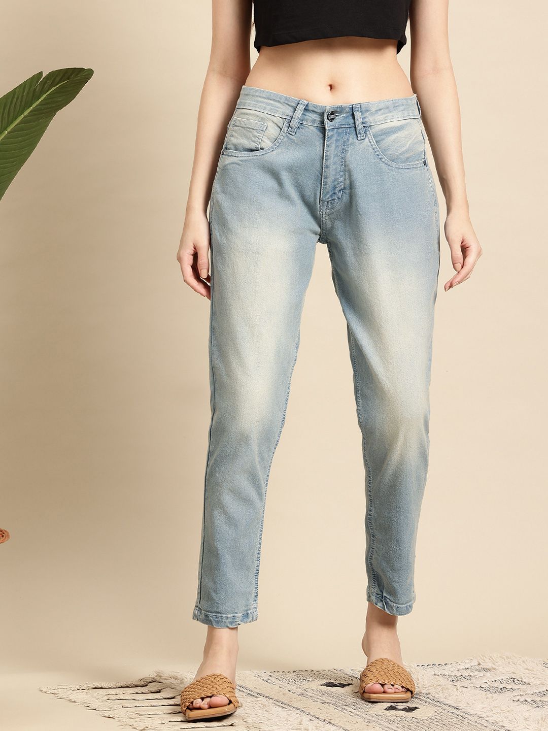 Mast & Harbour Women Light Fade Stretchable Jeans