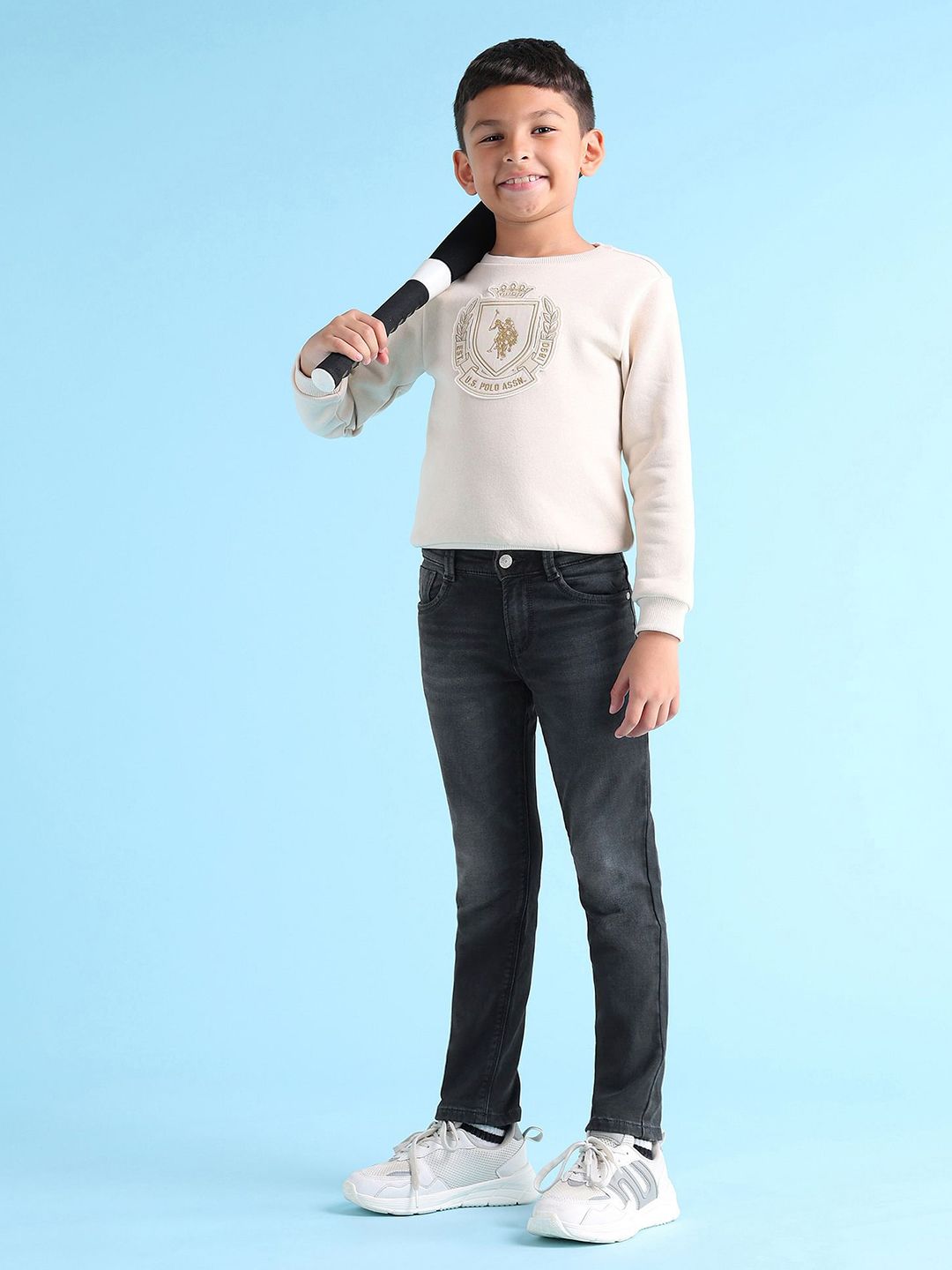 U.S. Polo Assn. Kids Boys Skinny Fit Stretchable Jeans-picture-13