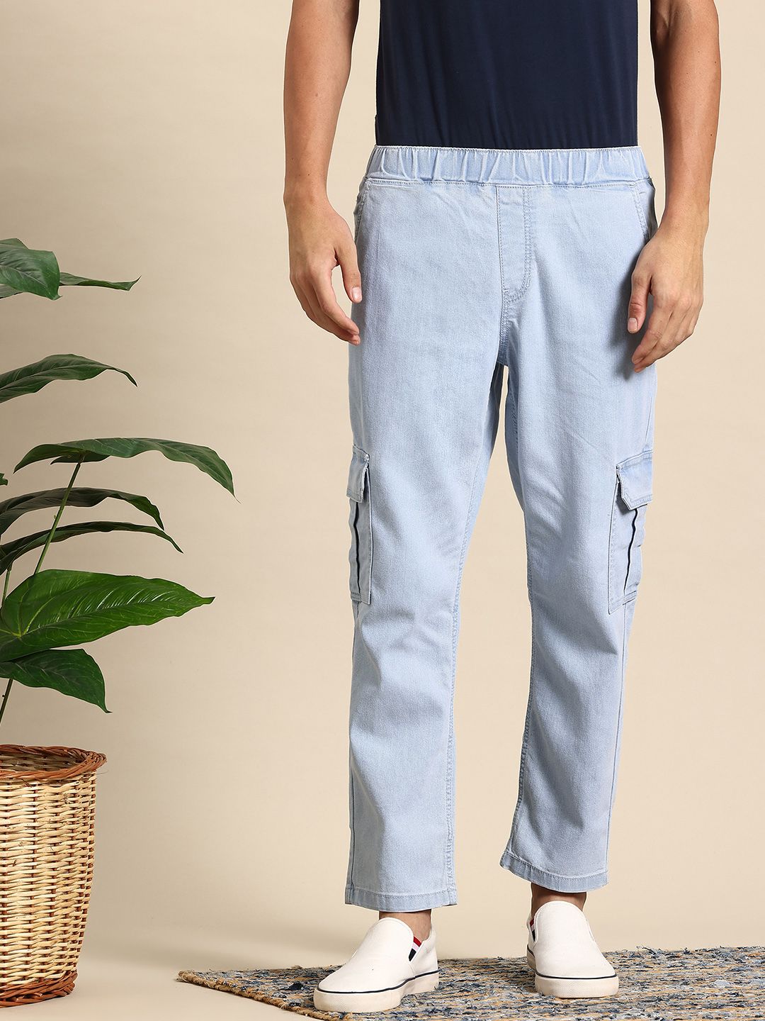 Mast & Harbour Men Relaxed Fit Stretchable Jeans-picture-14