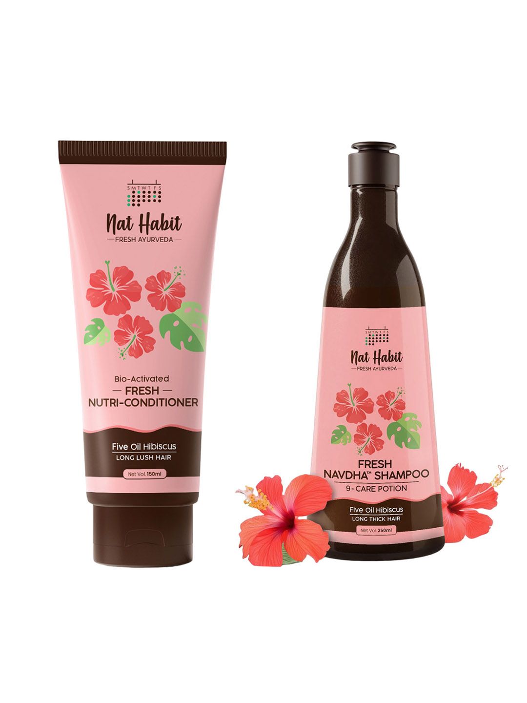 Nat Habit Five Oil Hibiscus Shampoo & Conditioner Hair Care Combo-picture-18