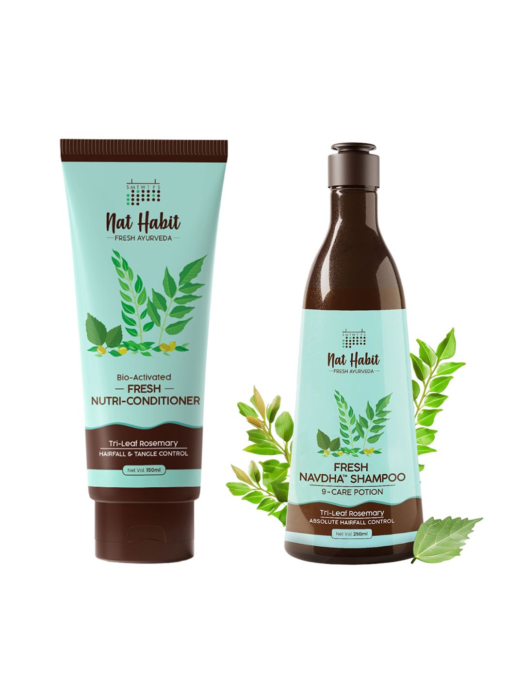 Nat Habit Trileaf Rosemary Shampoo & Conditioner for Hair Fall & Dry, Damaged Hair-picture-6