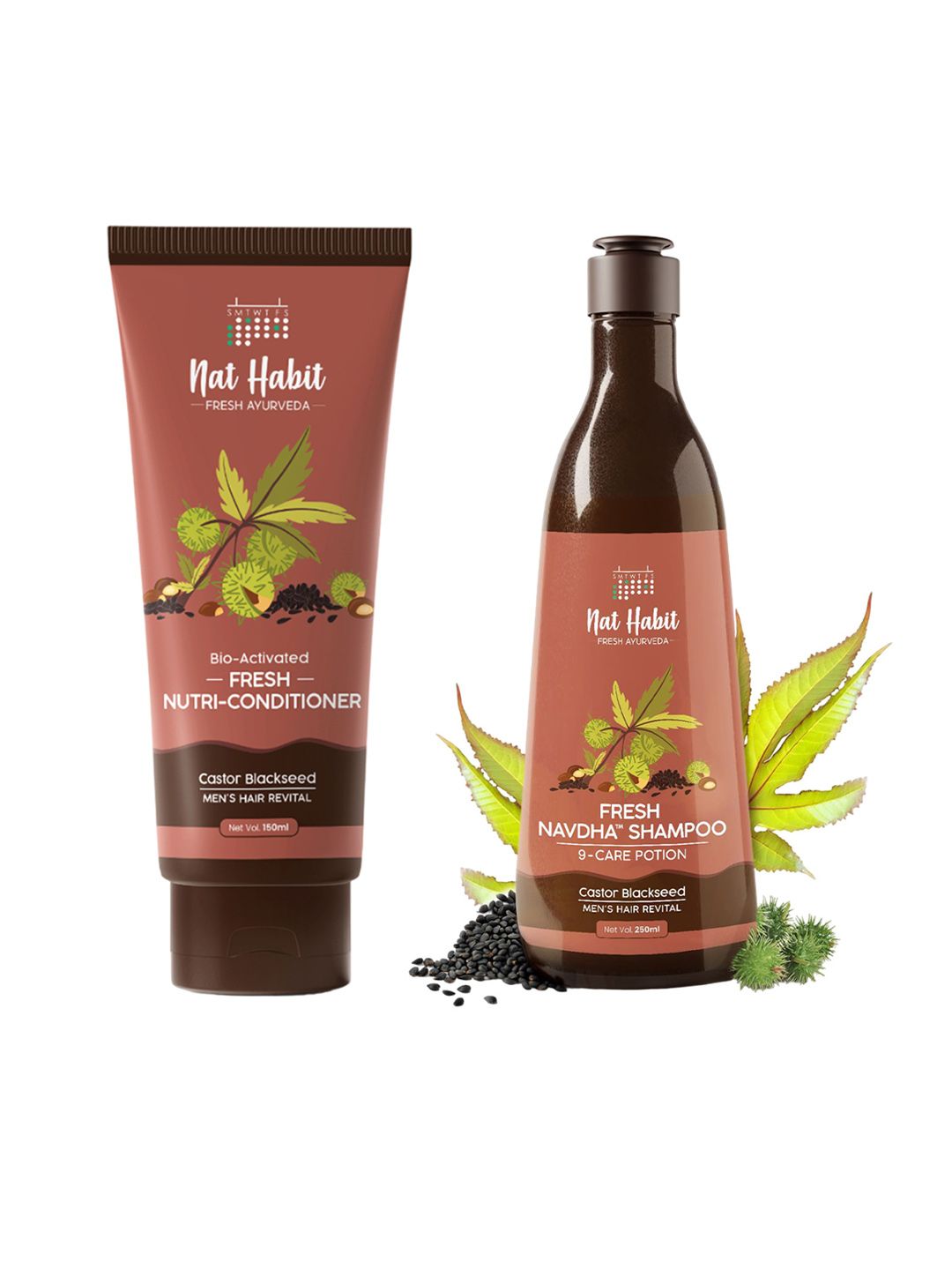 Nat Habit Castor Black Seed Shampoo & Conditioner Hair Care Combo-picture-36