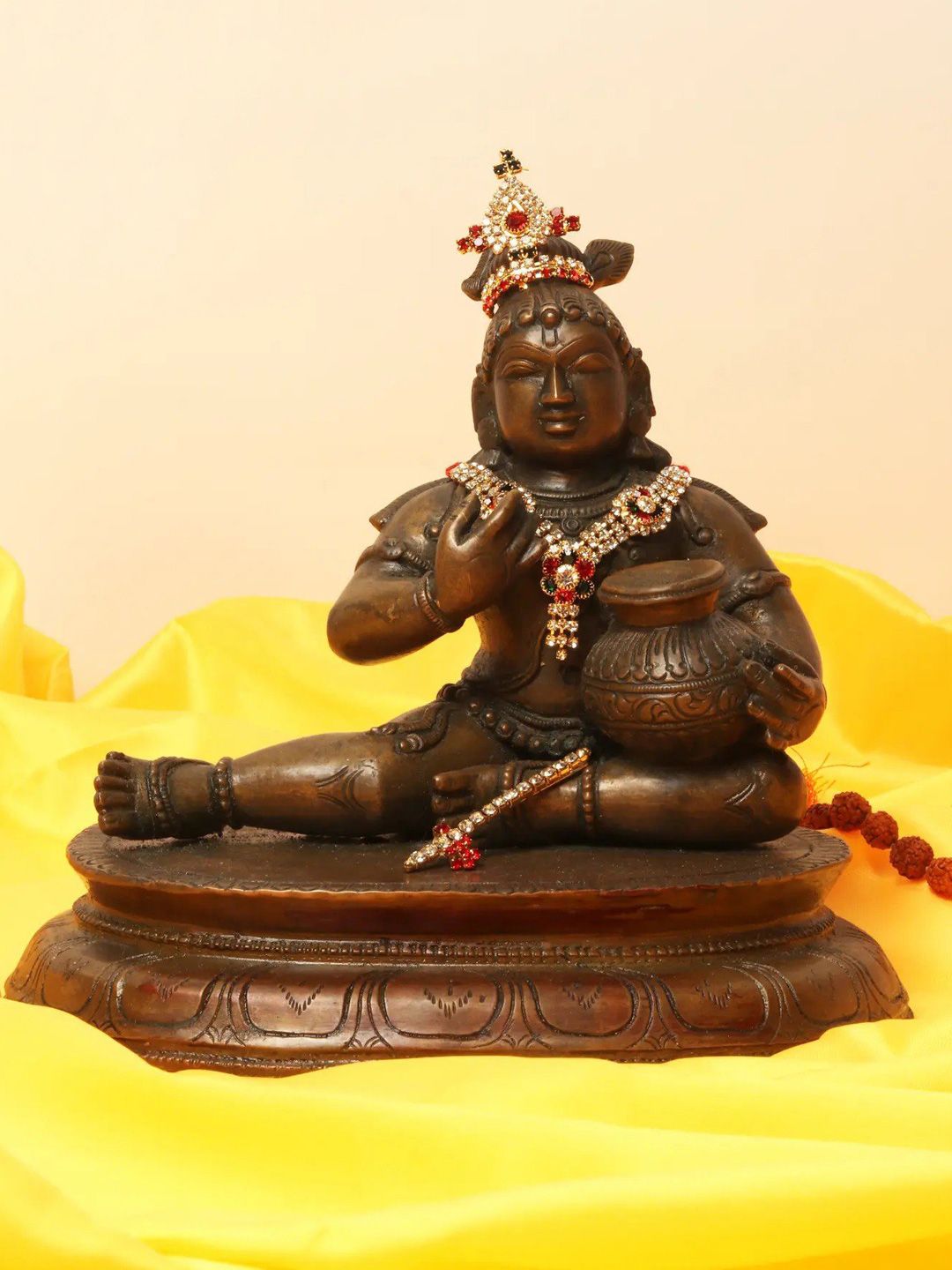 Exotic India Brown Religious Idol Showpiece-image-36