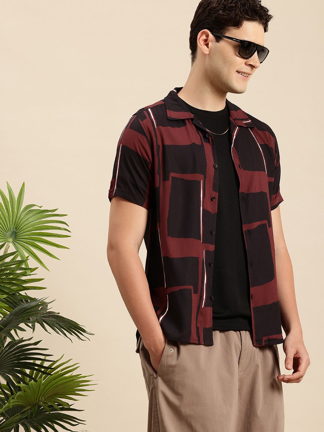 Mast & Harbour Men Slim Fit Printed Casual Shirt-picture-13