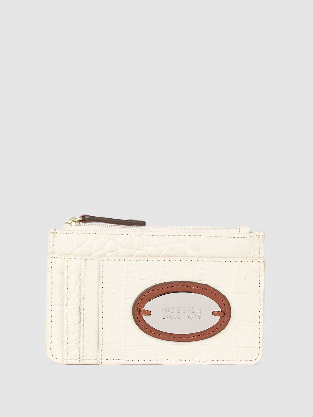 Hidesign Hidesign Women DINAH Croc Textured Leather Card Holder