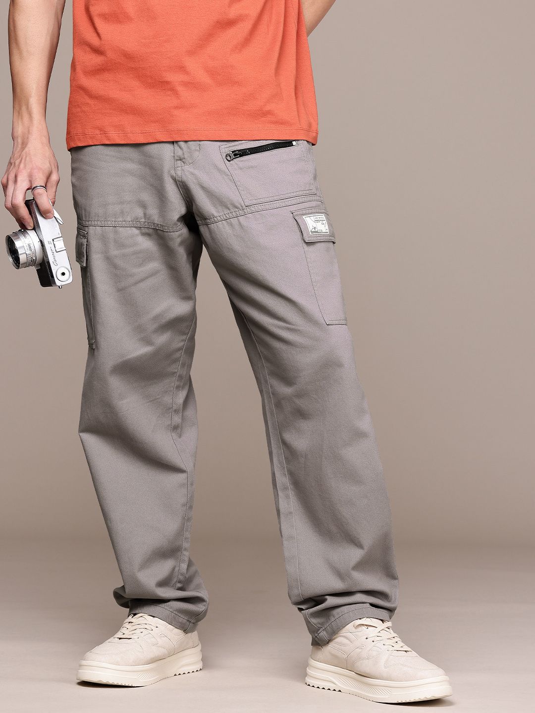 The Roadster Life Co. Men Relaxed Fit Cargos Trousers-picture-38