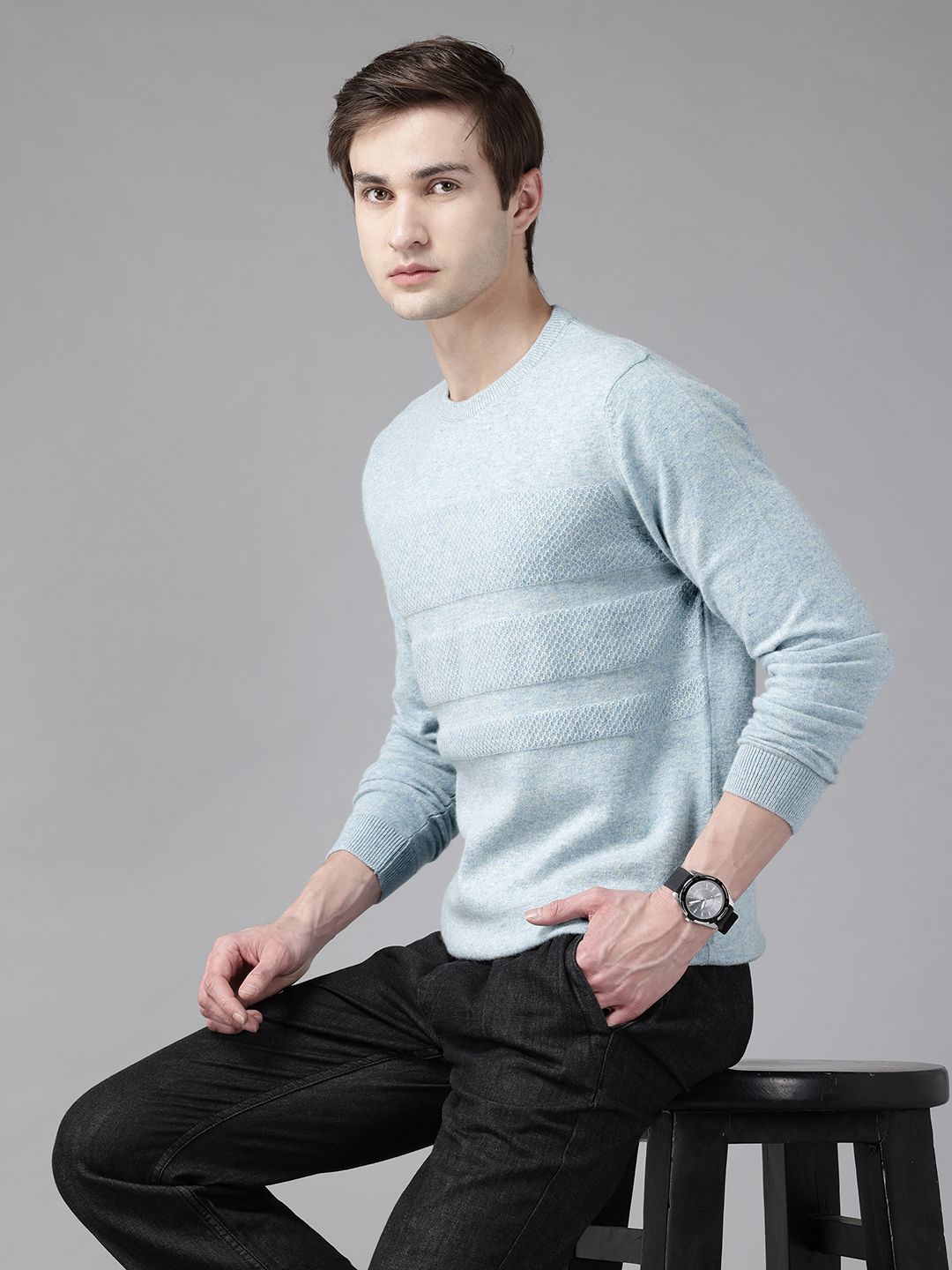 Van Heusen Sport Self Design Pullover-picture-35
