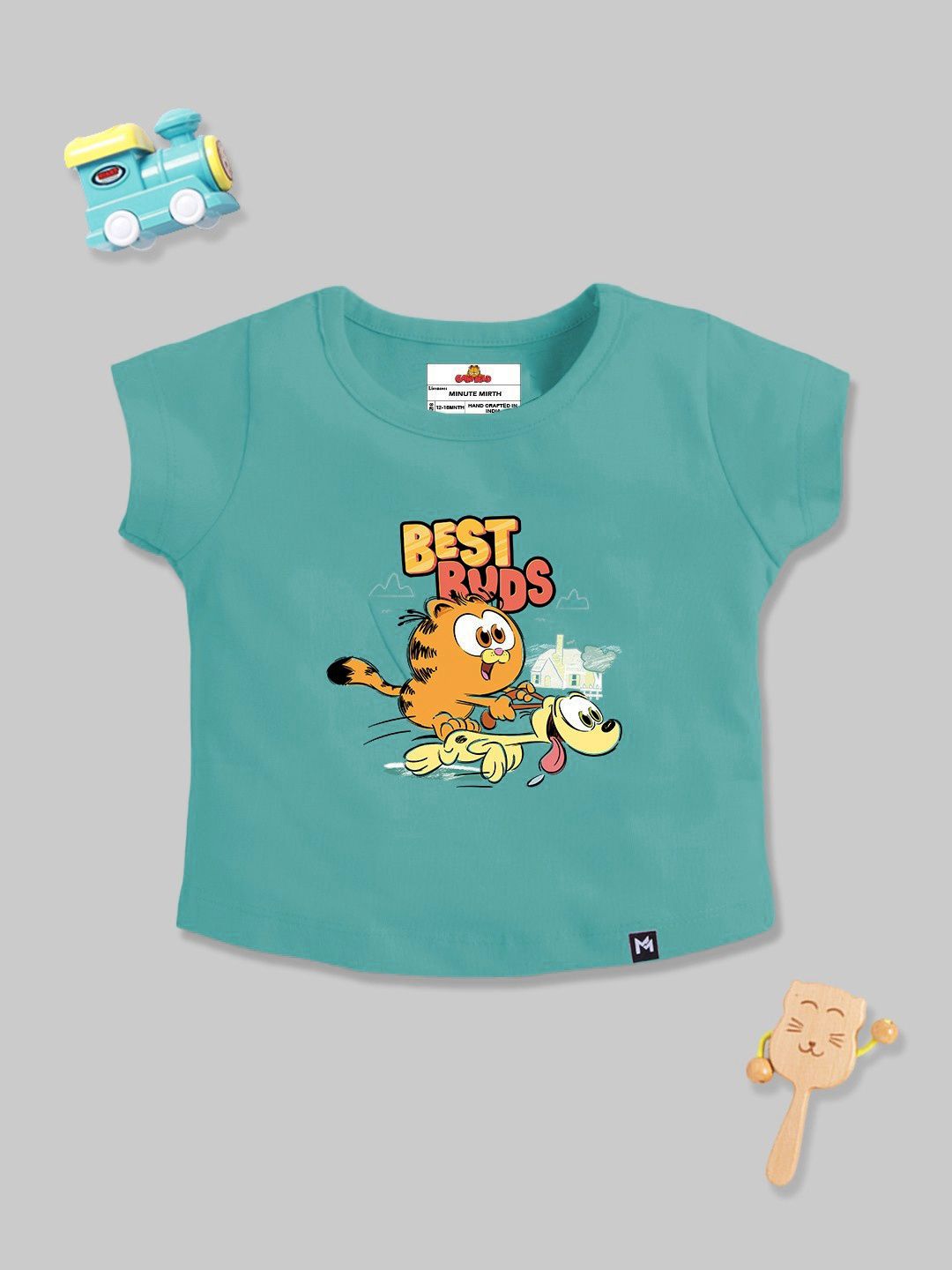 YK X Minute Mirth Infant Girls Garfield Printed T-shirt-picture-34