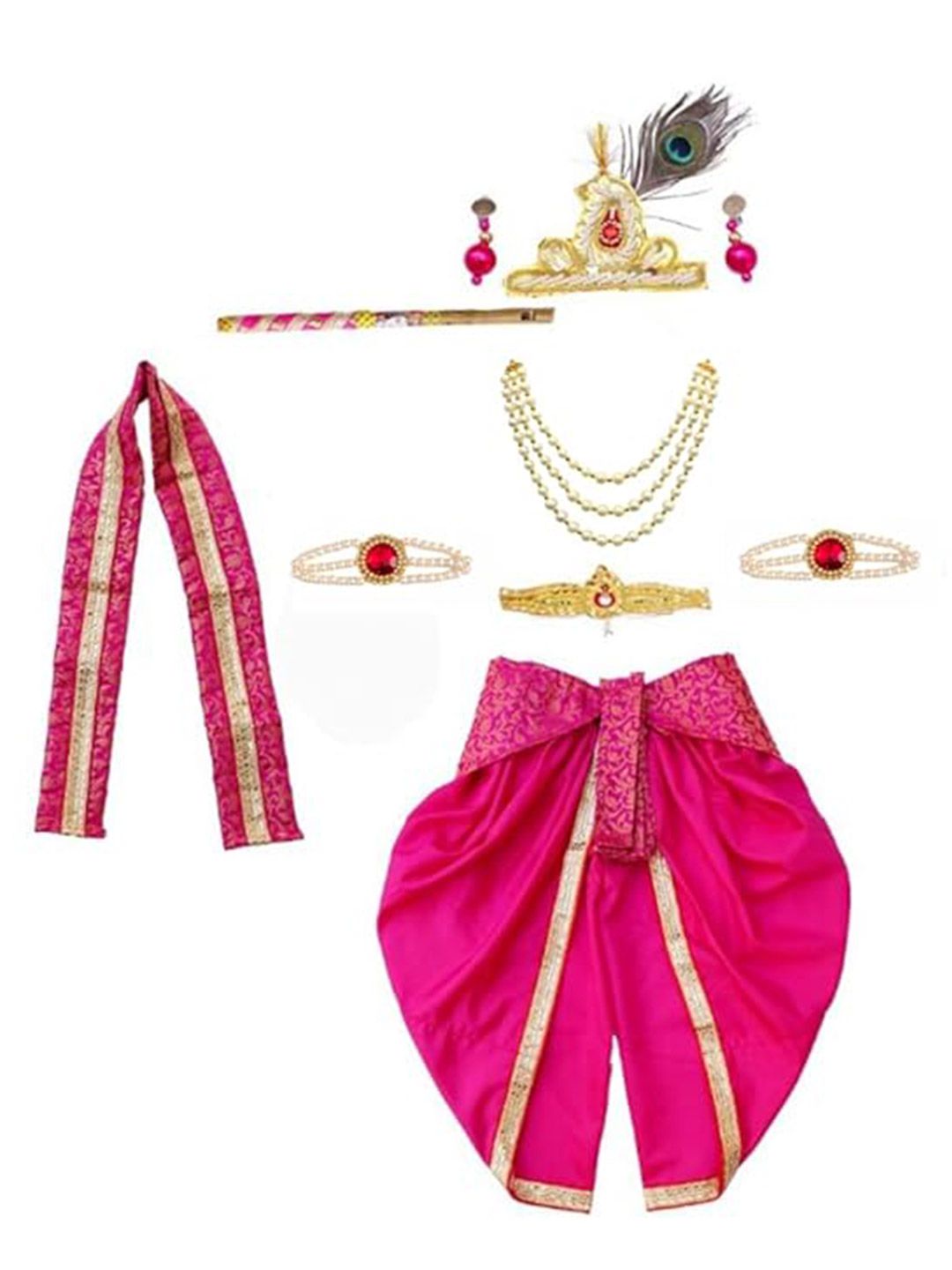itsmycostume Print Satin A-Line Dress-image-43