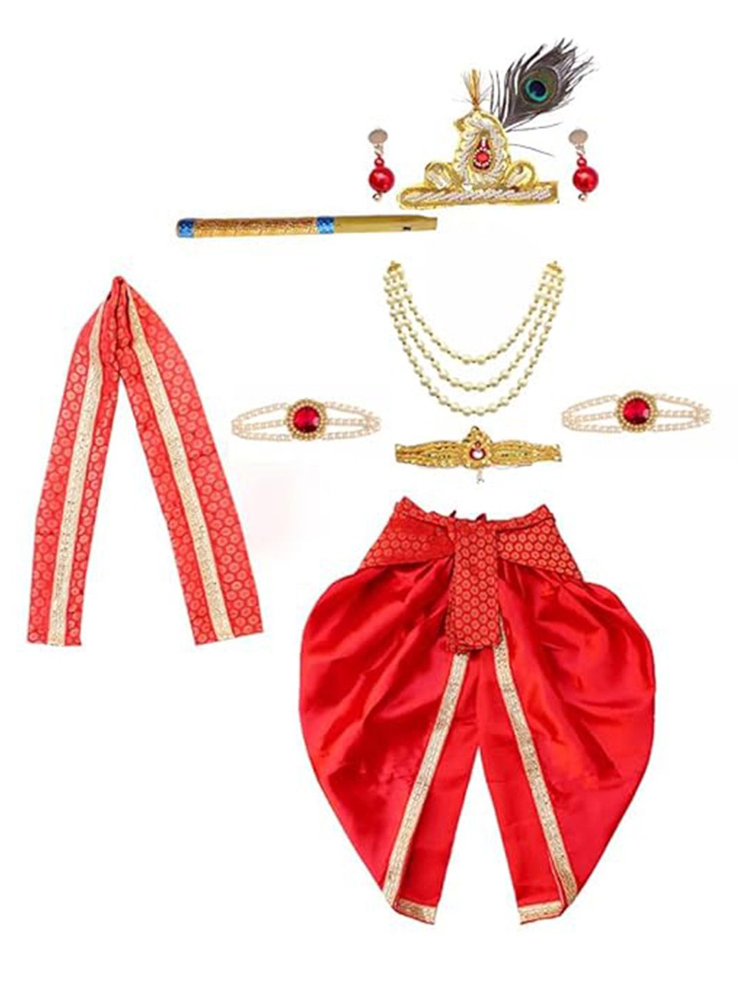 Itsmycostume Kids Shree Krishna Costume With Jewellery Set-picture-57