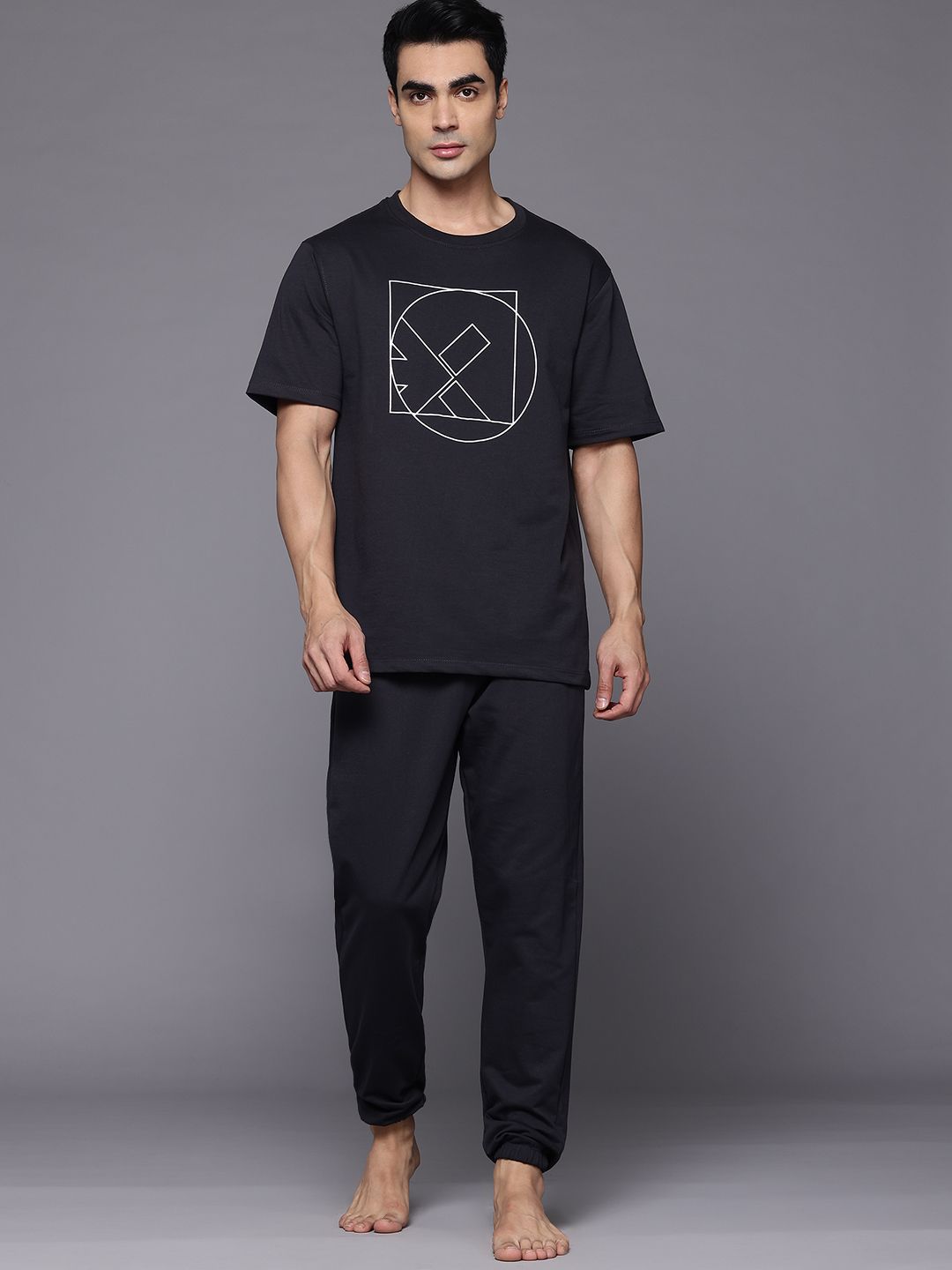 HRX by Hrithik Roshan Geometric Printed Yoga Tracksuit-picture-49