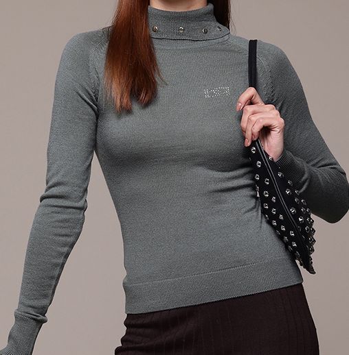 Buy Bebe Exclusive Collection Rivet Detail Sweater - Sweaters for Women ...