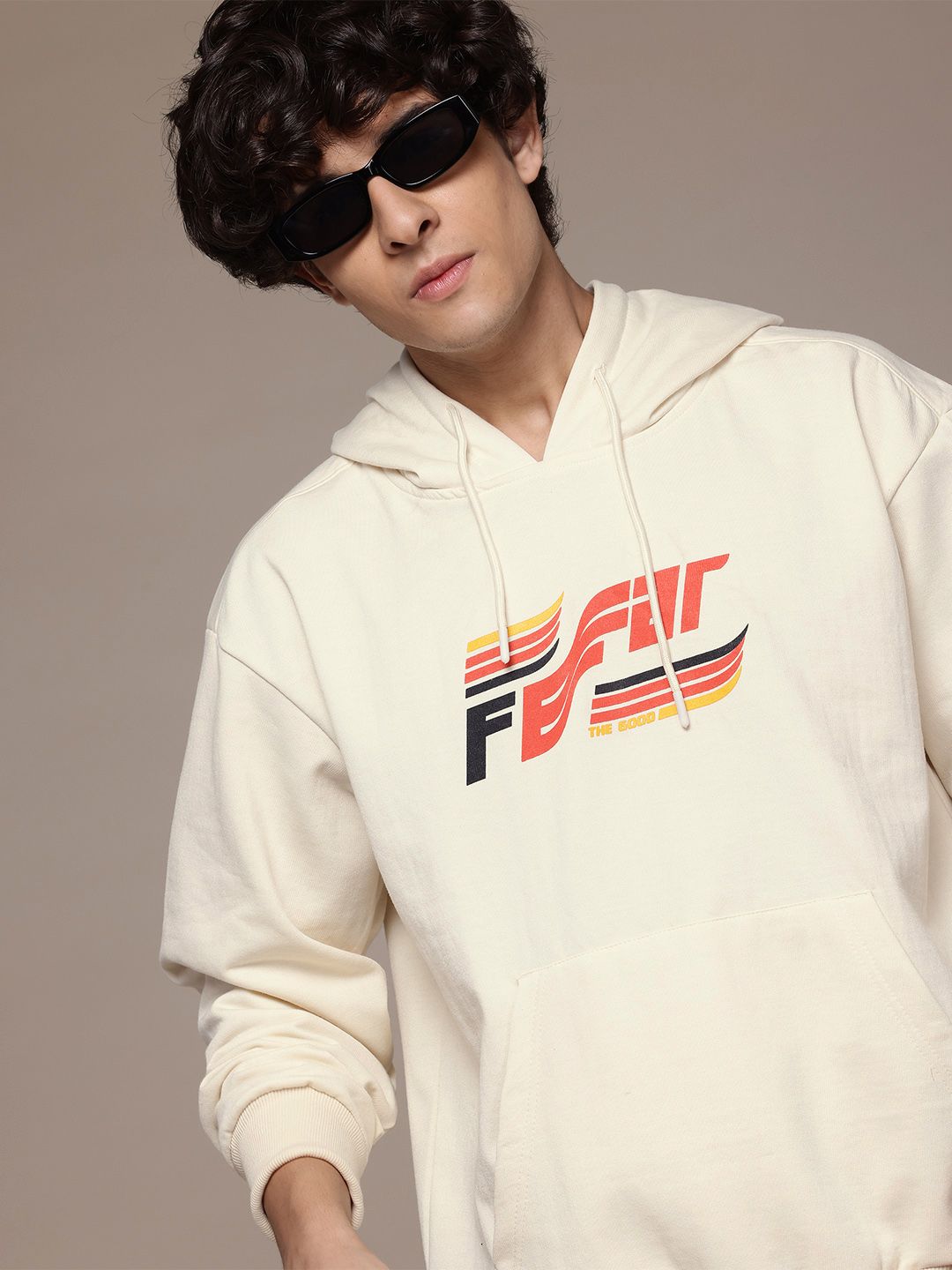 Roadster The Lifestyle Co. Printed Relaxed Fit Hooded Sweatshirt-picture-25