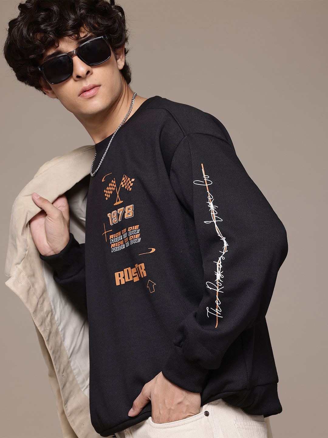 Roadster The Lifestyle Co. Printed Relaxed Fit Sweatshirt-picture-16