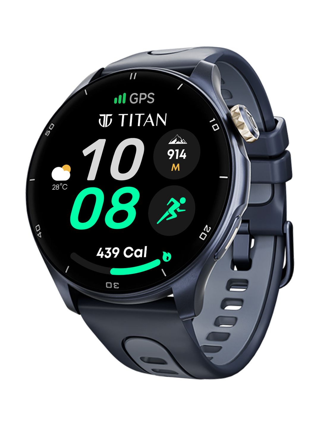Celestor 1.43 AMOLED Display GPS Piezoelectric Crown BT Calling 3ATM Smart Watch-image-37