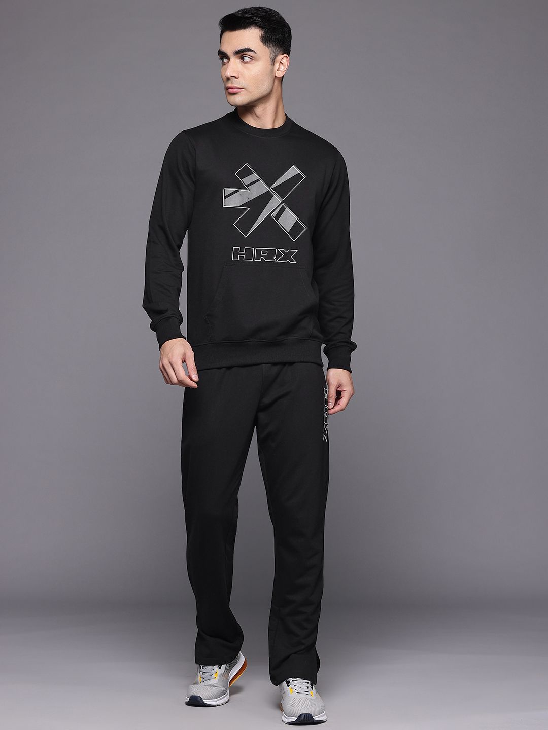 HRX by Hrithik Roshan Brand Logo Printed Lifestyle Tracksuit-picture-43