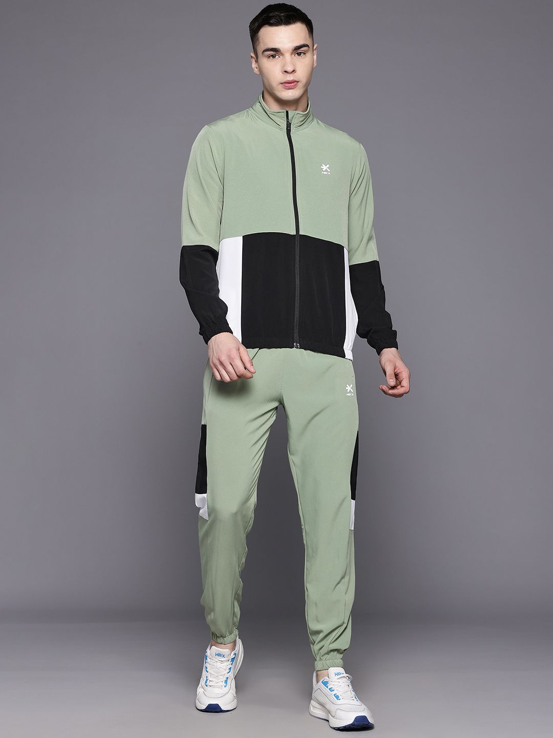 HRX by Hrithik Roshan Men Rapid-Dry Colourblocked Lifestyle Tracksuit-picture-52