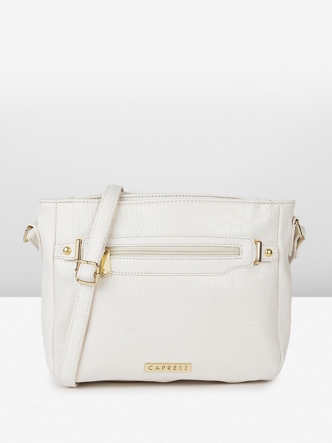 Caprese Animal Textured Structured Shoulder Bag-picture-11