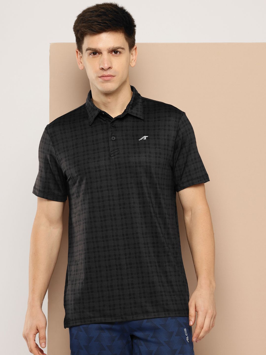 Alcis Men Checked Polo Collar T-shirt-picture-18