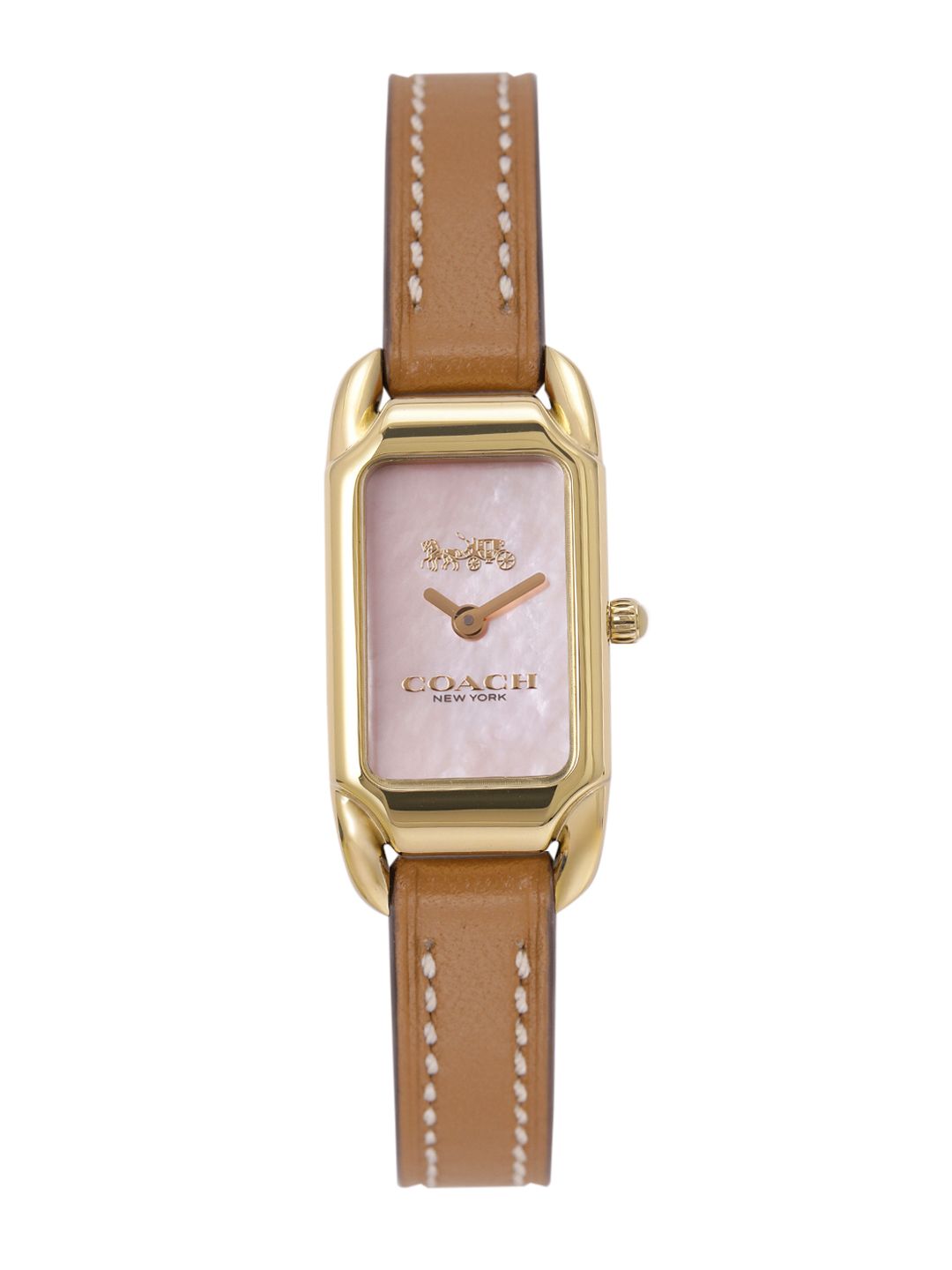 Coach Women Cadie Mother of Pearl Dial & Leather Straps Analogue Watch 14504028-picture-20