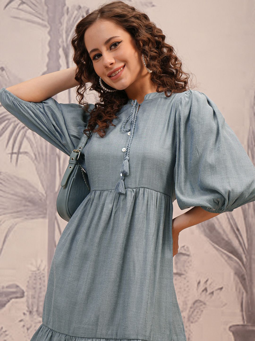 Vishudh Women Solid Fit & Flare Mini Dress-picture-19