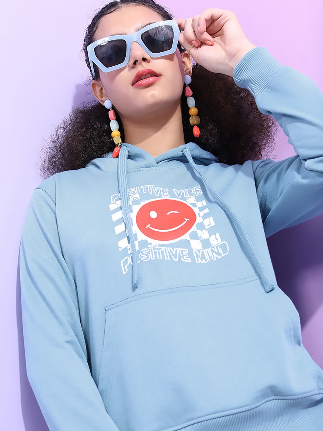 Tokyo Talkies Women Printed Hooded Sweatshirt-picture-41