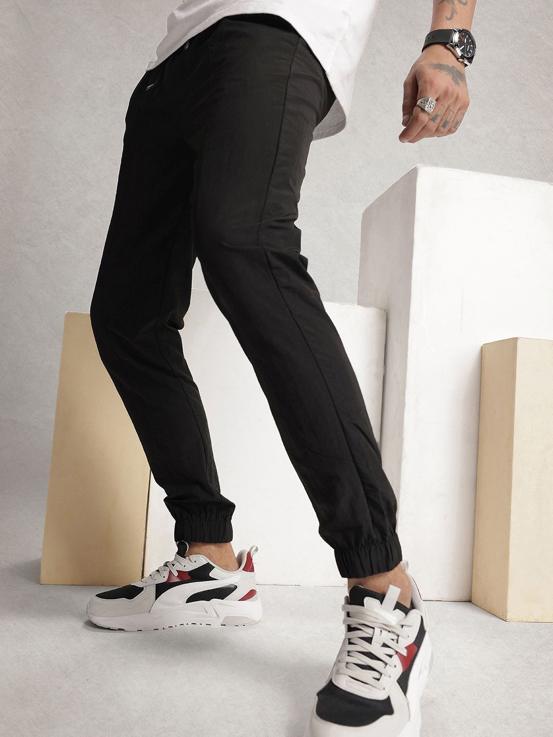 WROGN Men Oversized Plus Fit Joggers-picture-10