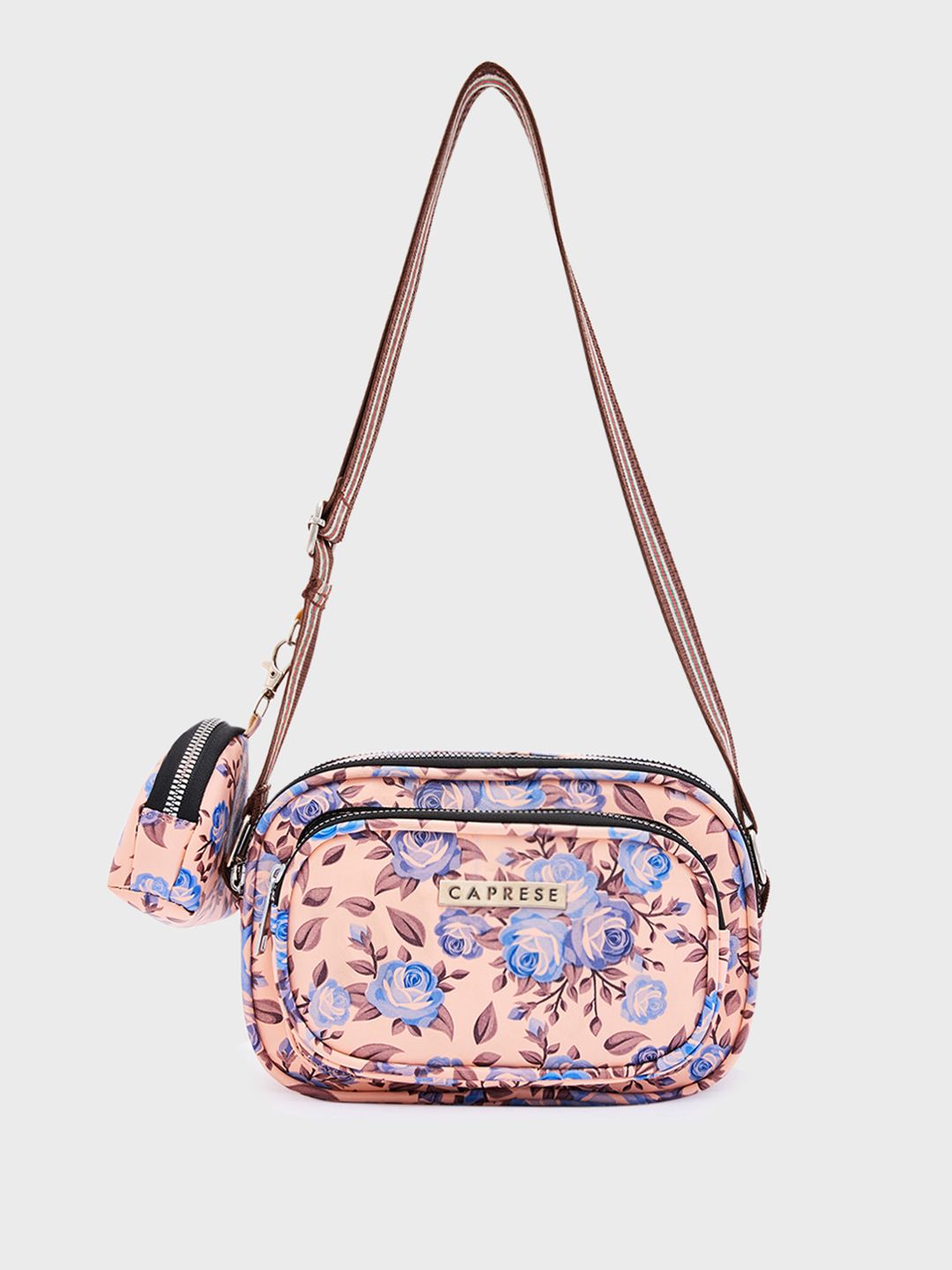 Caprese Floral Printed Sling Bag With Pouch-picture-27