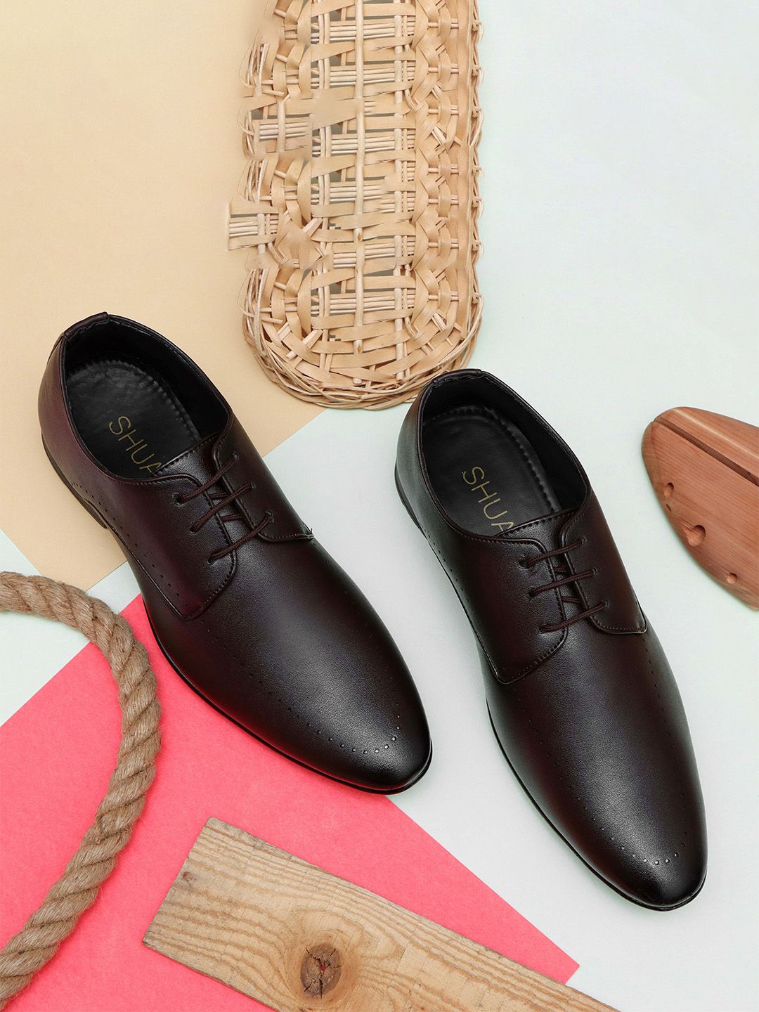 SHUAN Men Lace-Up Formal Derbys-picture-31