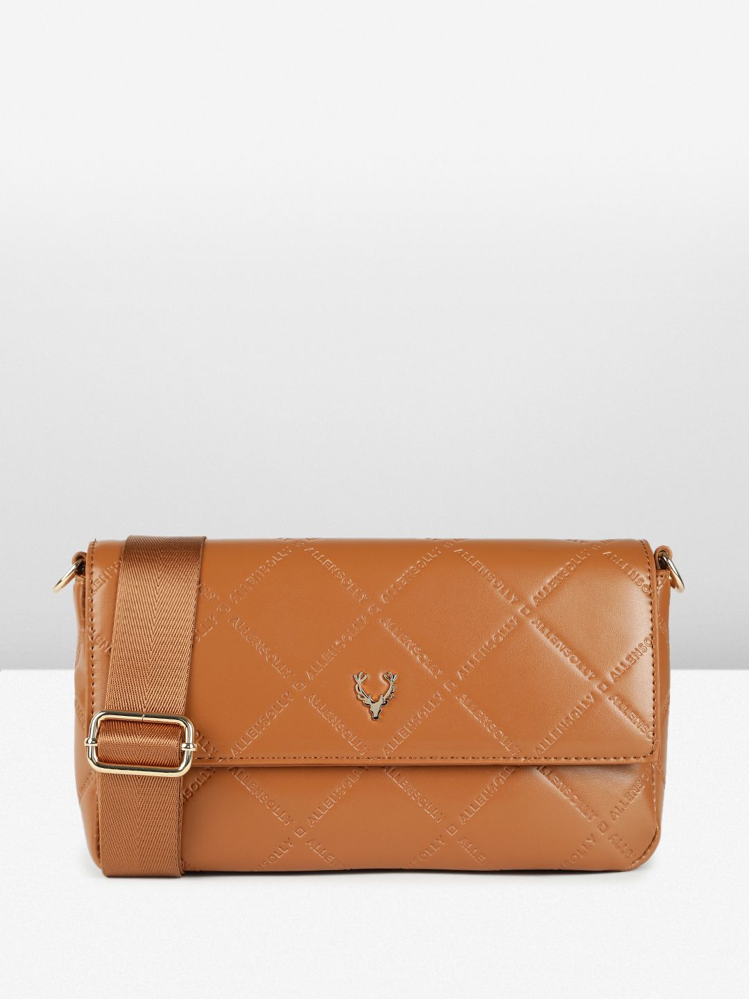 Allen Solly Brand Logo Debossed Self-Design Sling Bag-picture-27