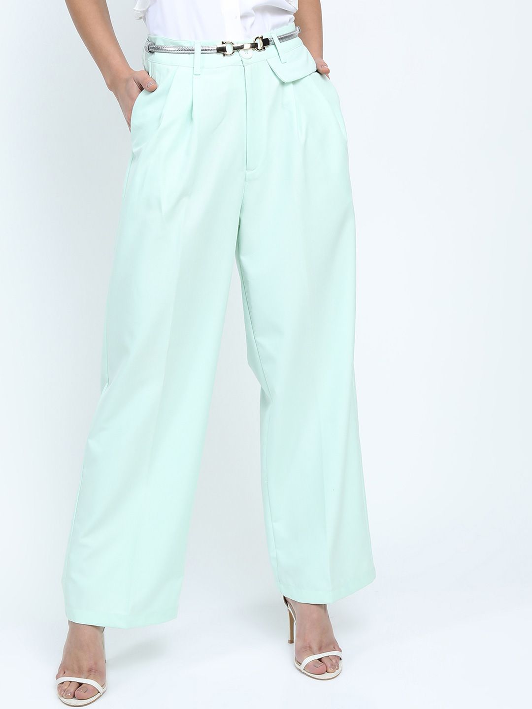 Tokyo Talkies Women Mid-Rise Parallel Trousers-picture-34