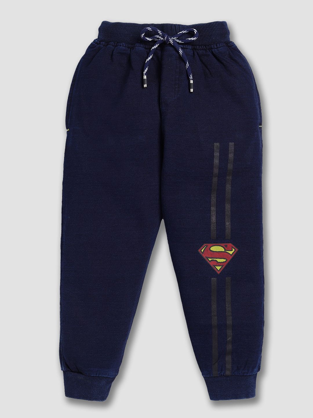 Here&Now X Denikid Boys Superman Printed Cotton Joggers-picture-12