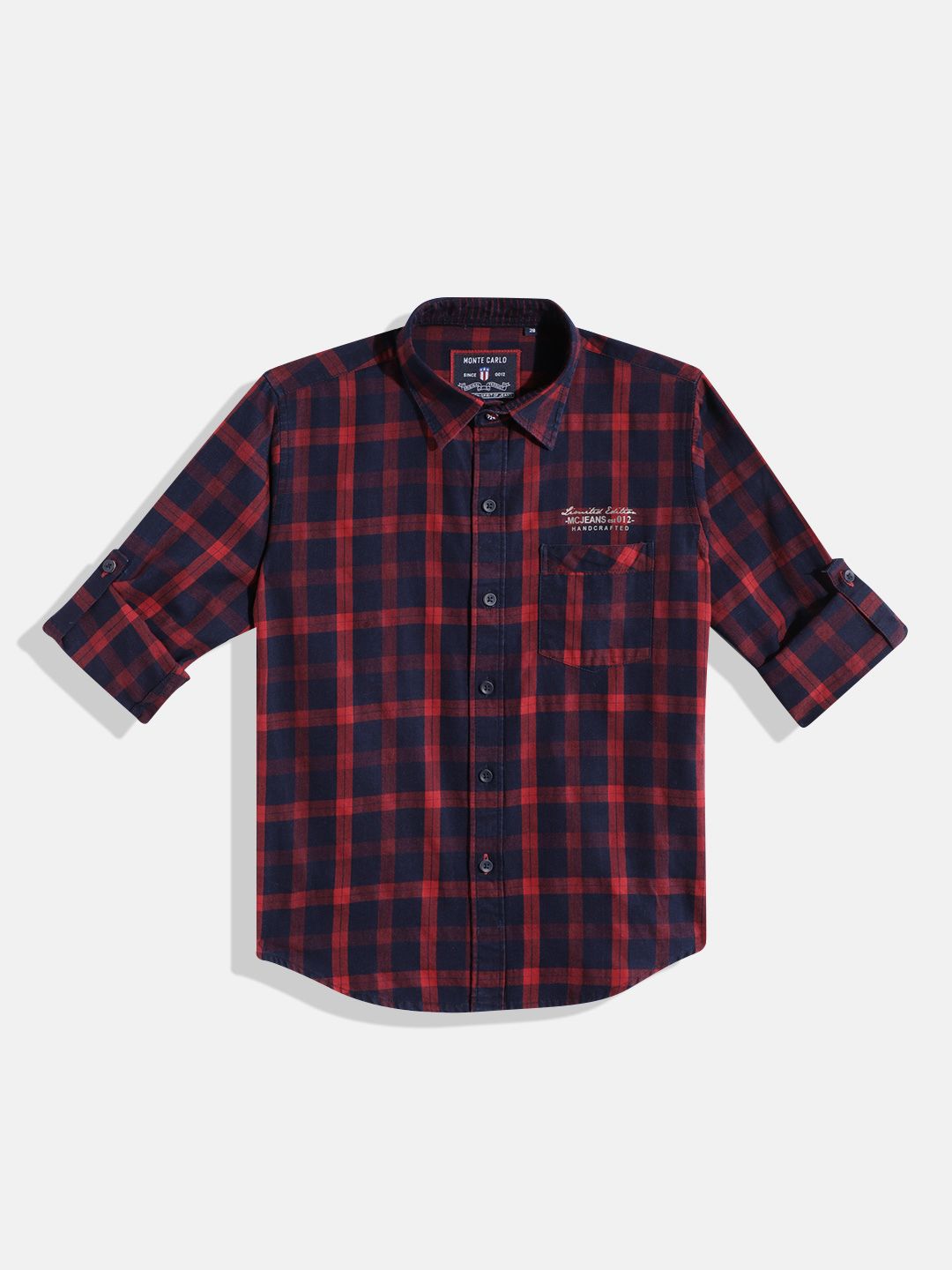 Monte Carlo Boys Checked Casual Smart Fit Shirt-picture-30