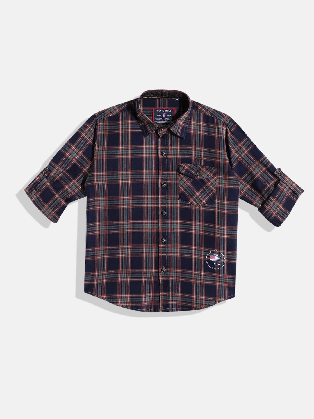 Monte Carlo Boys Checked Casual Smart Fit Shirt-picture-48