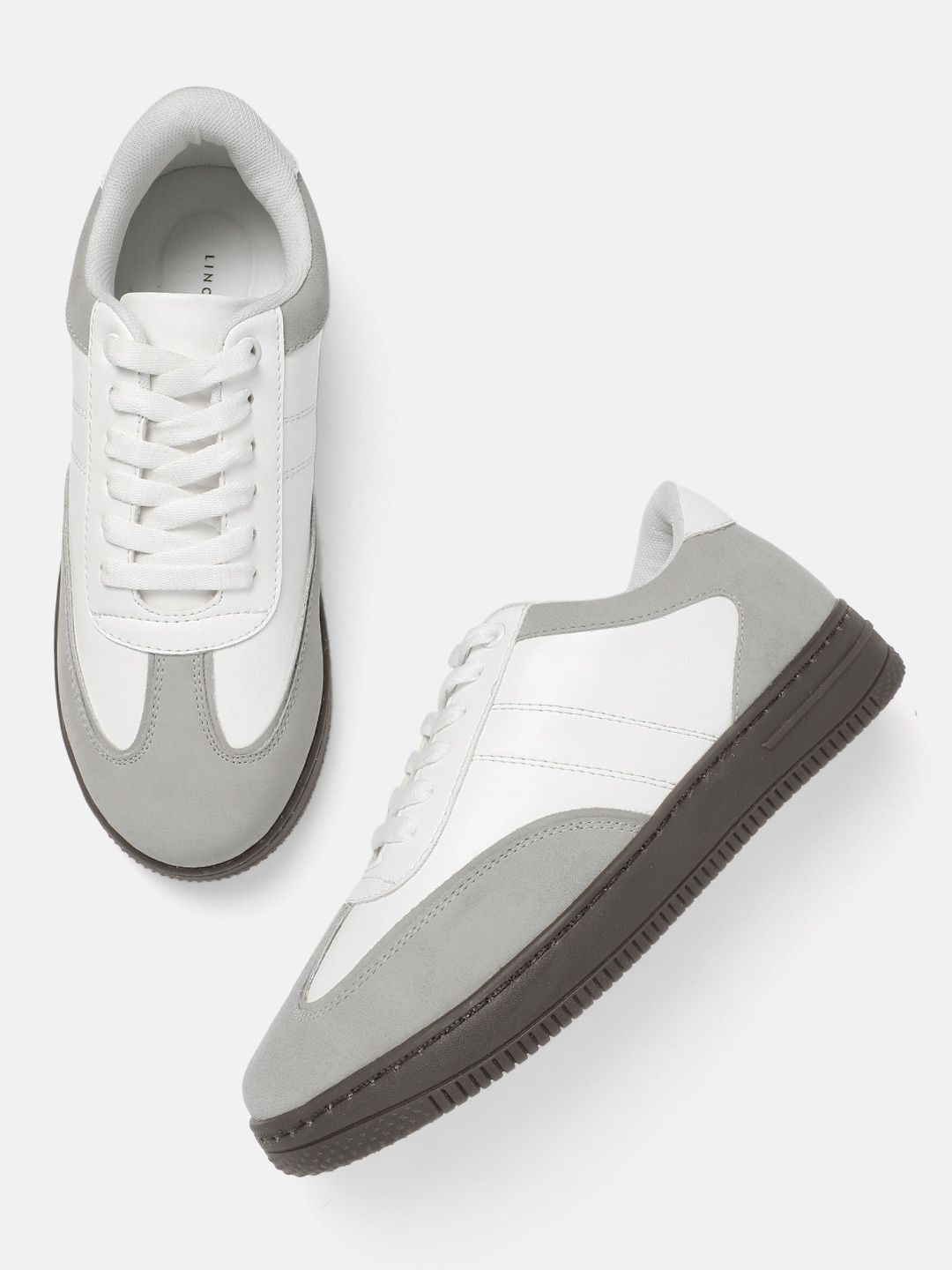 Lino Perros Women Colourblocked PU Sneakers-image-27