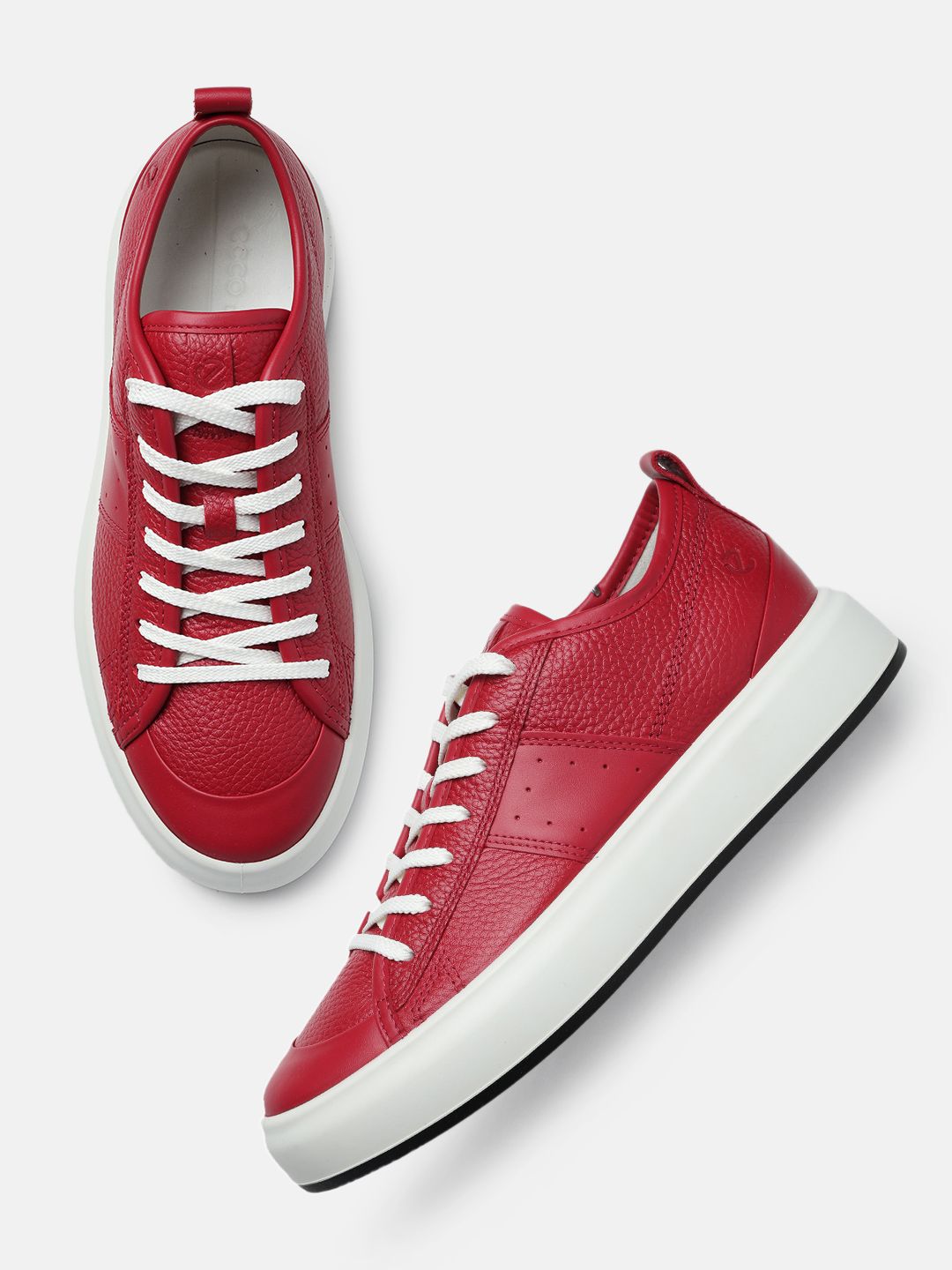 ECCO Women Leather Casual Sneakers-image-11