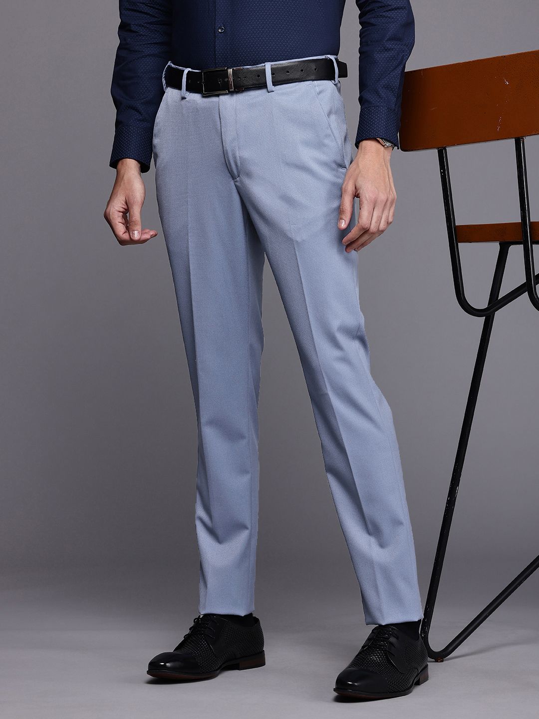 Louis Philippe Men Slim Tapered Fit Trousers