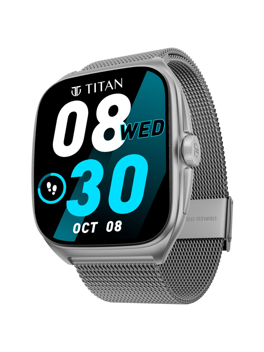Titan Evolution 1.85 Curved AMOLED Display Working Crown BT Calling IP68 Smart Watch-image-39