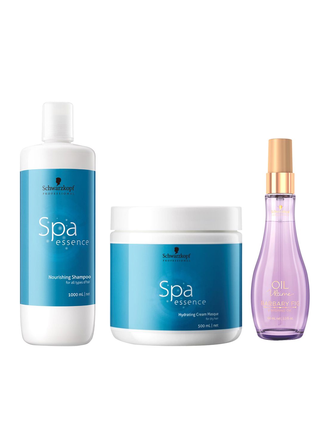 Schwarzkopf PROFESSIONAL Set of Spa Essence Shampoo + Hair Mask + Ultime Barbary Fig Oil-image-10