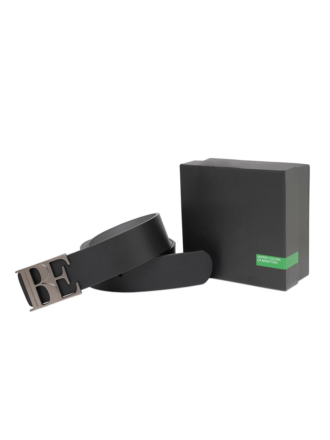 United Colors of Benetton Men Textured Leather Reversible Belt-picture-30