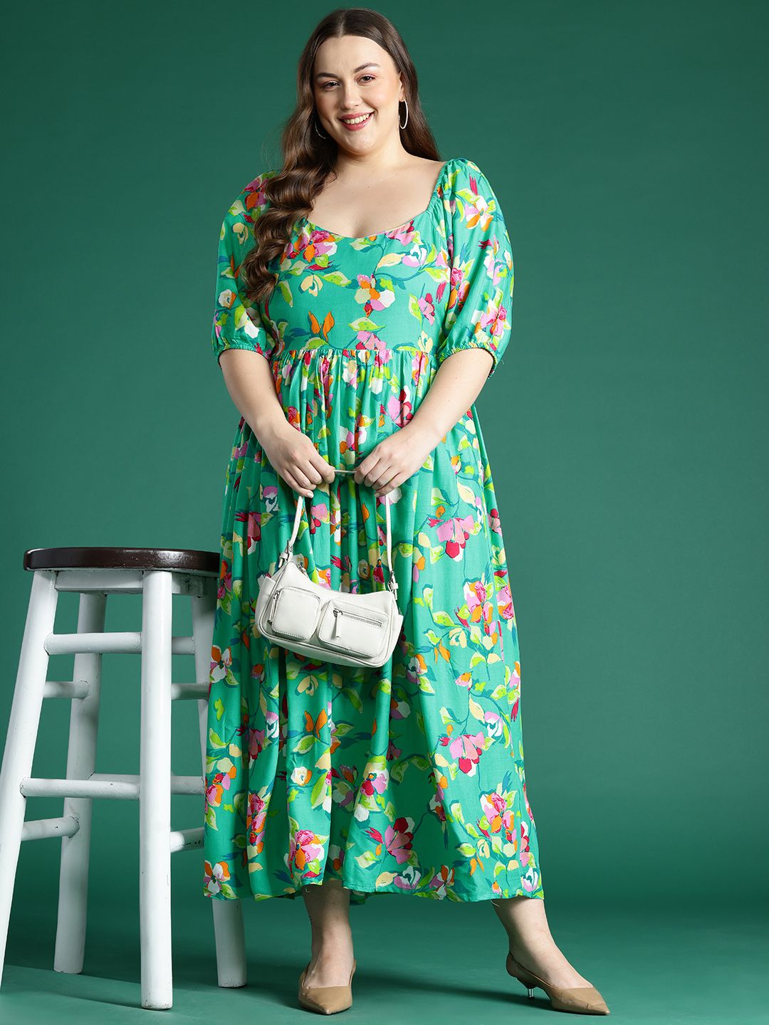 Buy DressBerry Curve Plus Size Floral Fit & Flare Dress - Dresses for Women 30884763 | Myntra Buy DressBerry Curve Plus Size Floral Fit & Flare Dress - Dresses for Women 30884763 | Myntra