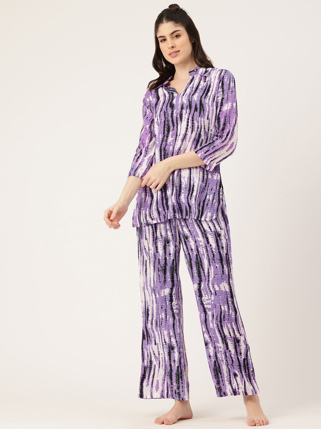 etc x fwd ETC  Tie & Dye Printed Night Suit-picture-5