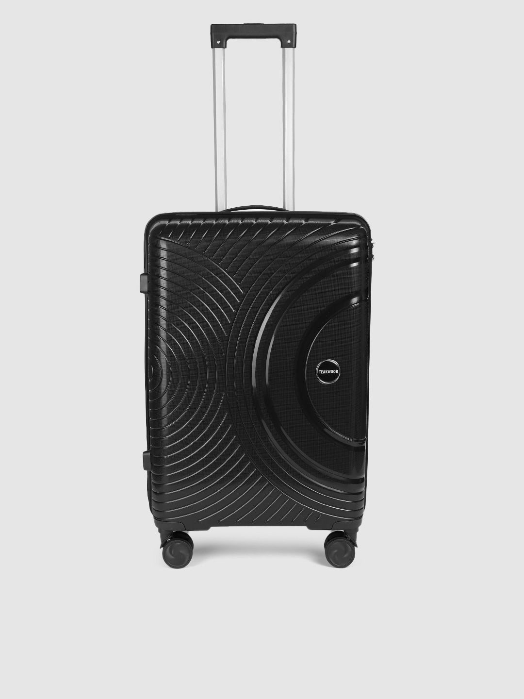 Teakwood Leathers Halfmoon Textured 360-Degree Rotation Hard Medium-Sized Trolley Bag 57L-picture-23