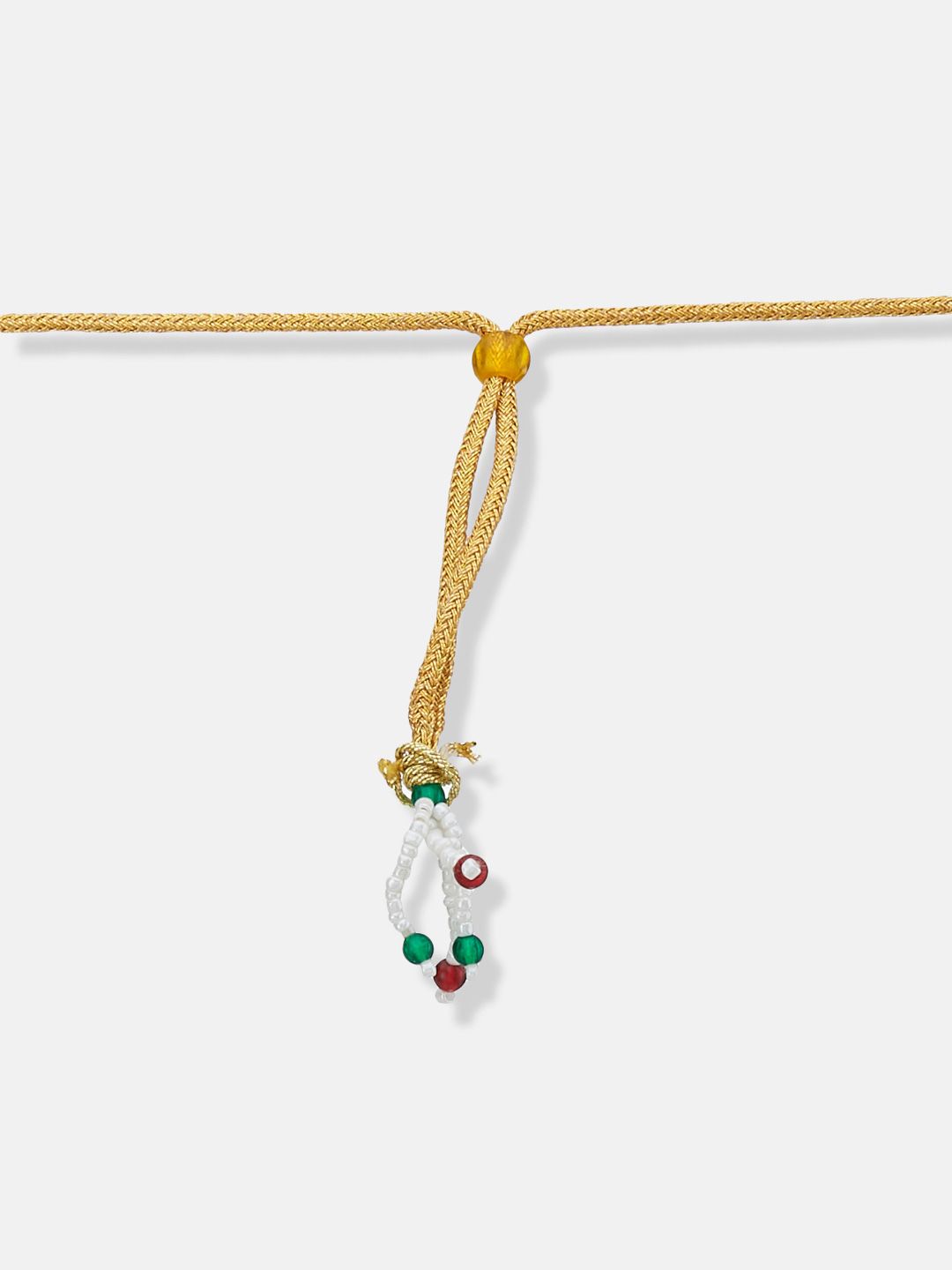 ATIBELLE Gold-Plated Stones-Studded & Beaded Jewellery Set