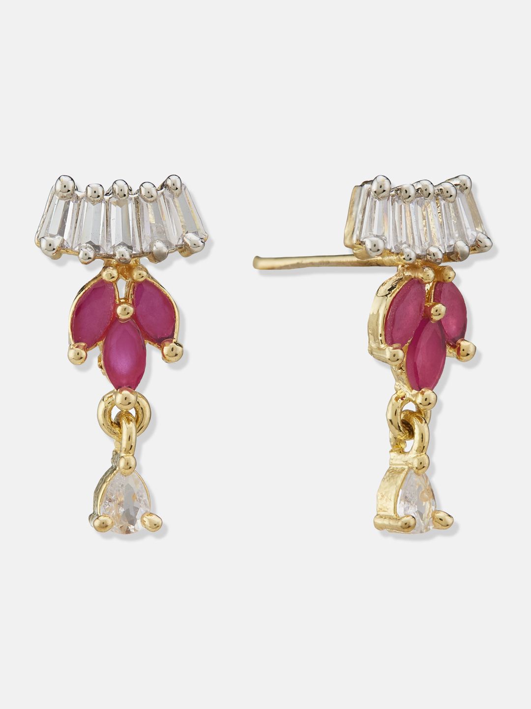 ATIBELLE Gold Plated Artificial Stones and Beads Mangalsutra