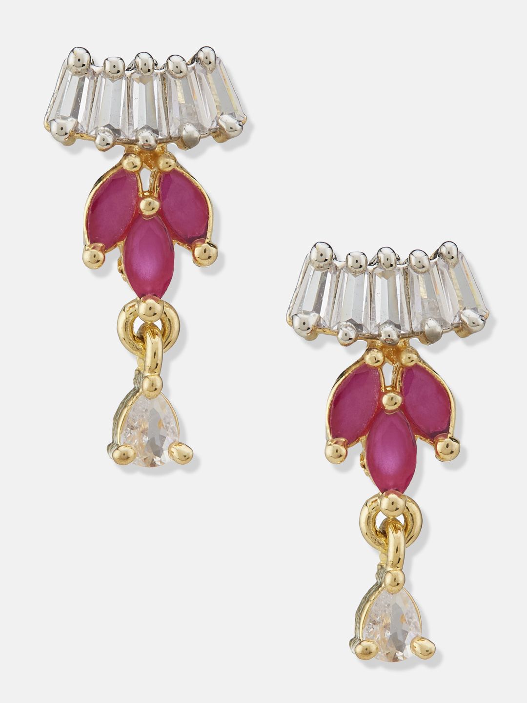 ATIBELLE Gold Plated Artificial Stones and Beads Mangalsutra