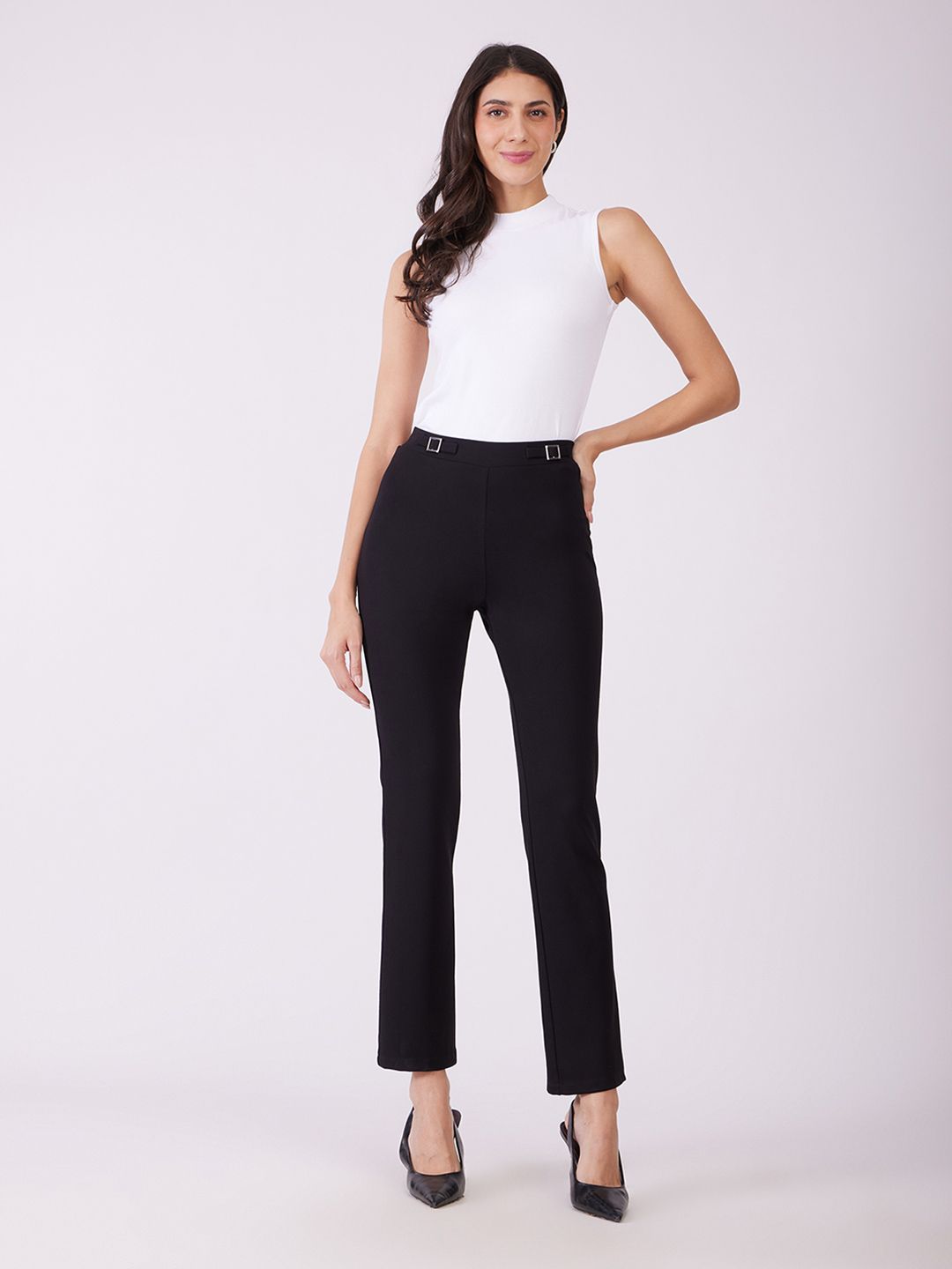 fable street FableStreet Women Regular Fit Formal Trousers-picture-36