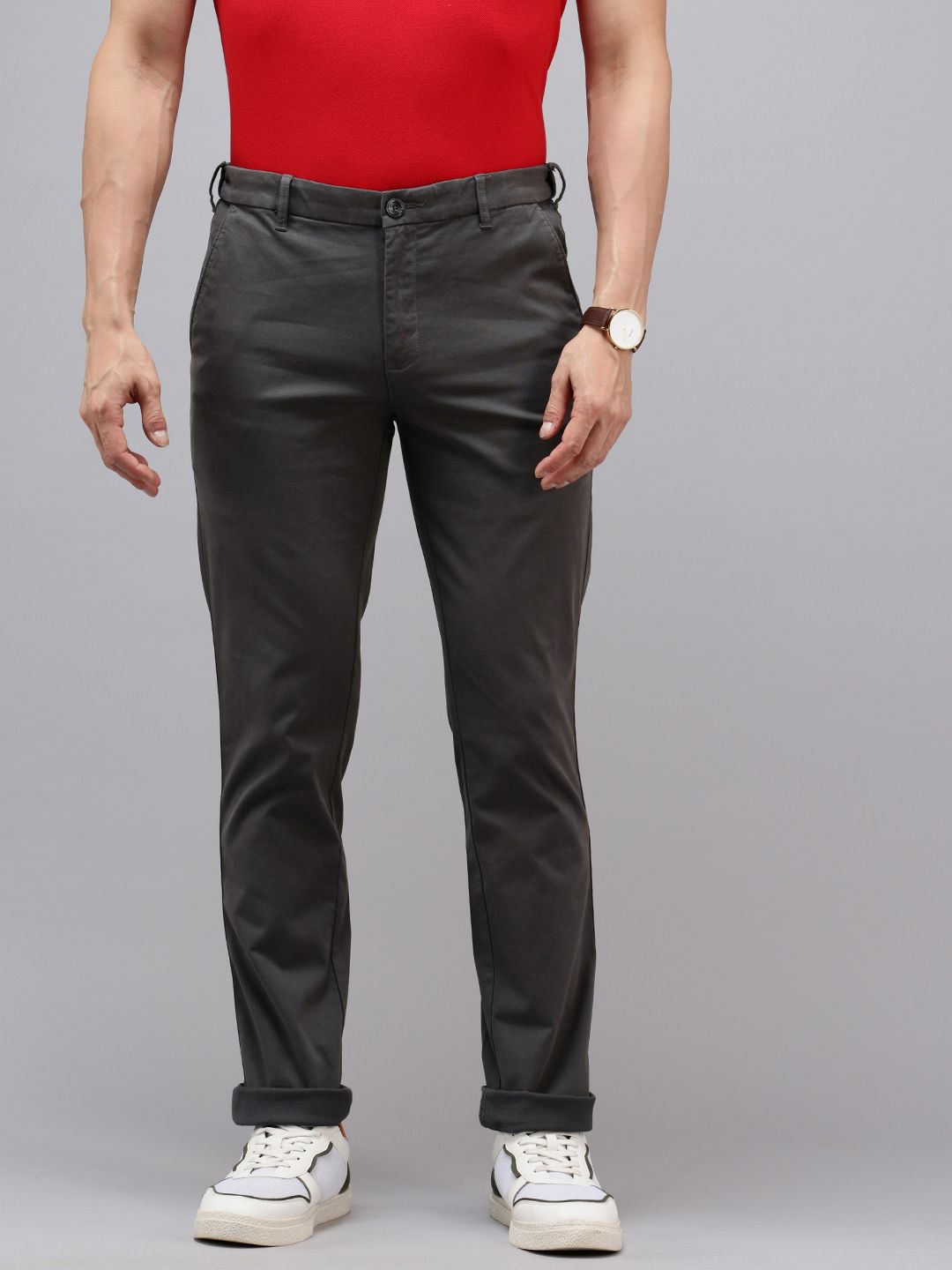 ColorPlus Men Slim Fit Trousers-picture-12