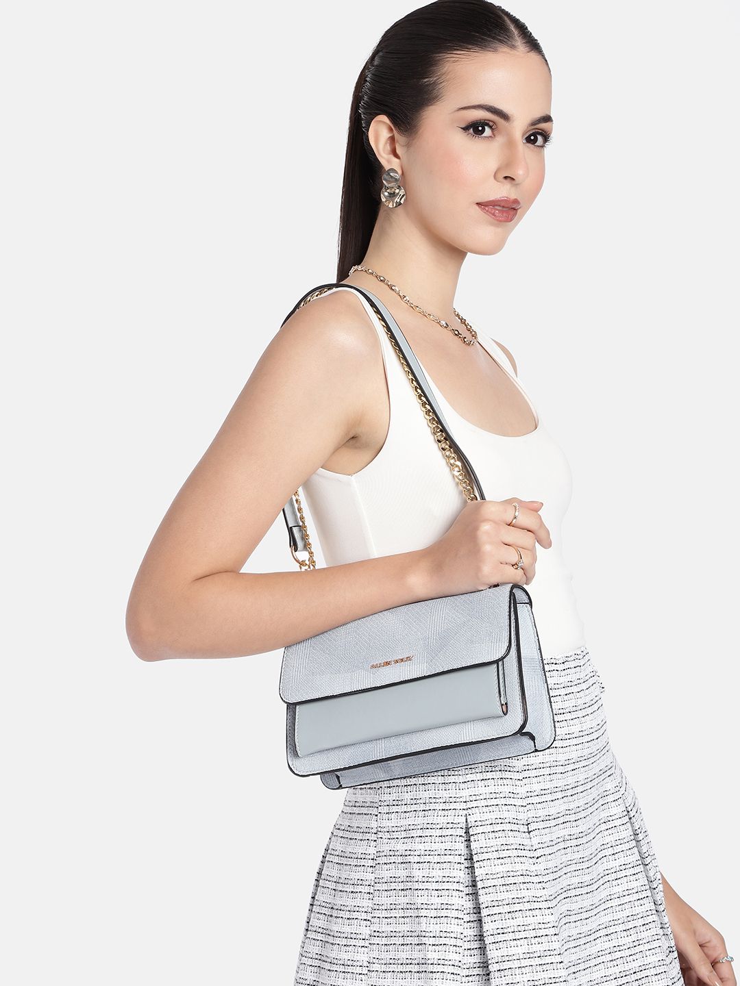 Allen Solly Textured Structured Sling Bag-picture-13