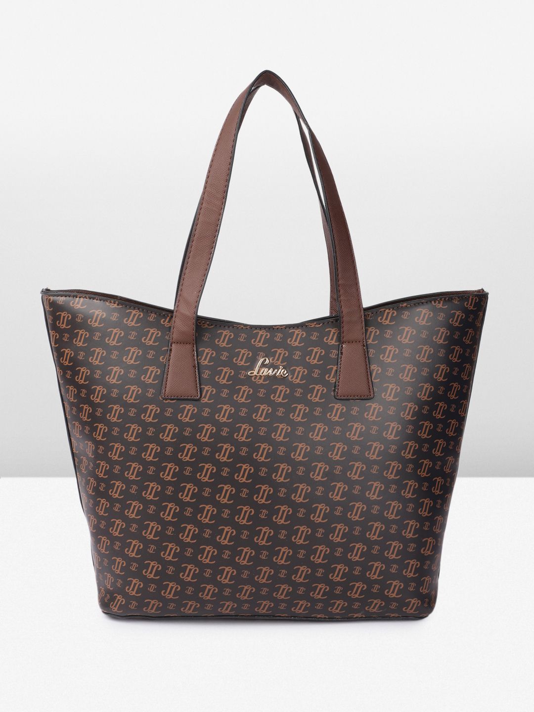 Lavie Brand Logo Printed Harper Oversized Structured Shoulder Bag-picture-35